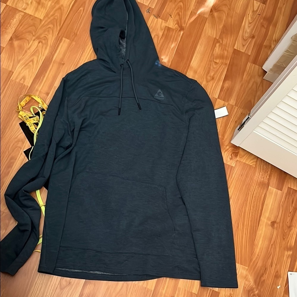 Gerry Hoodie with Logo Size L Blue Gray
